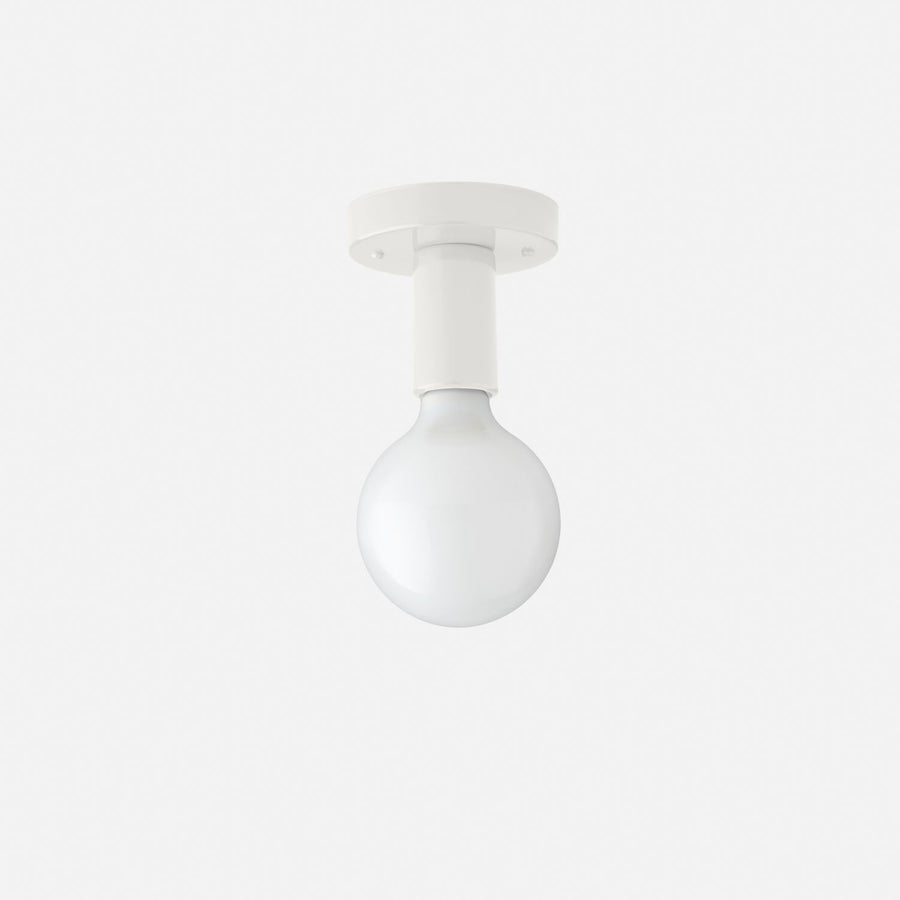 Schoolhouse Cylinder Flush Mount — SH134292-WT-GS