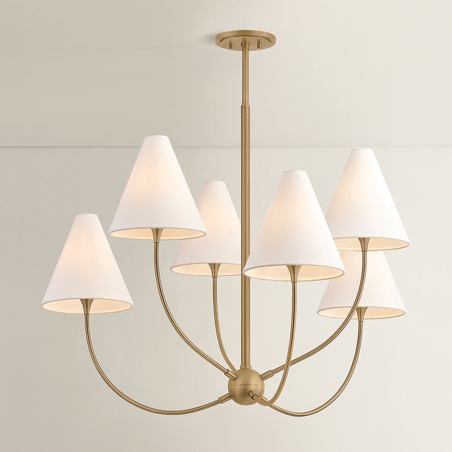 Troy Lighting Evermore Chandelier — F1941-PBR