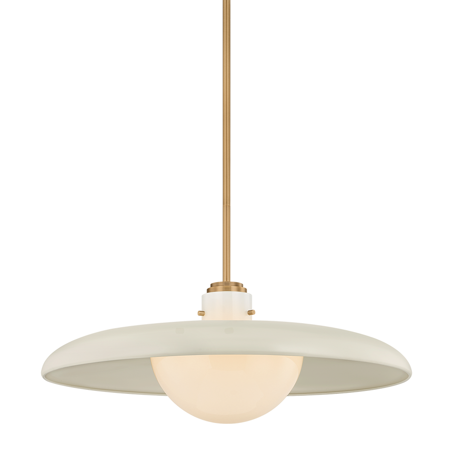 Troy Lighting Gustavo Pendant — F2628-PBR/OW