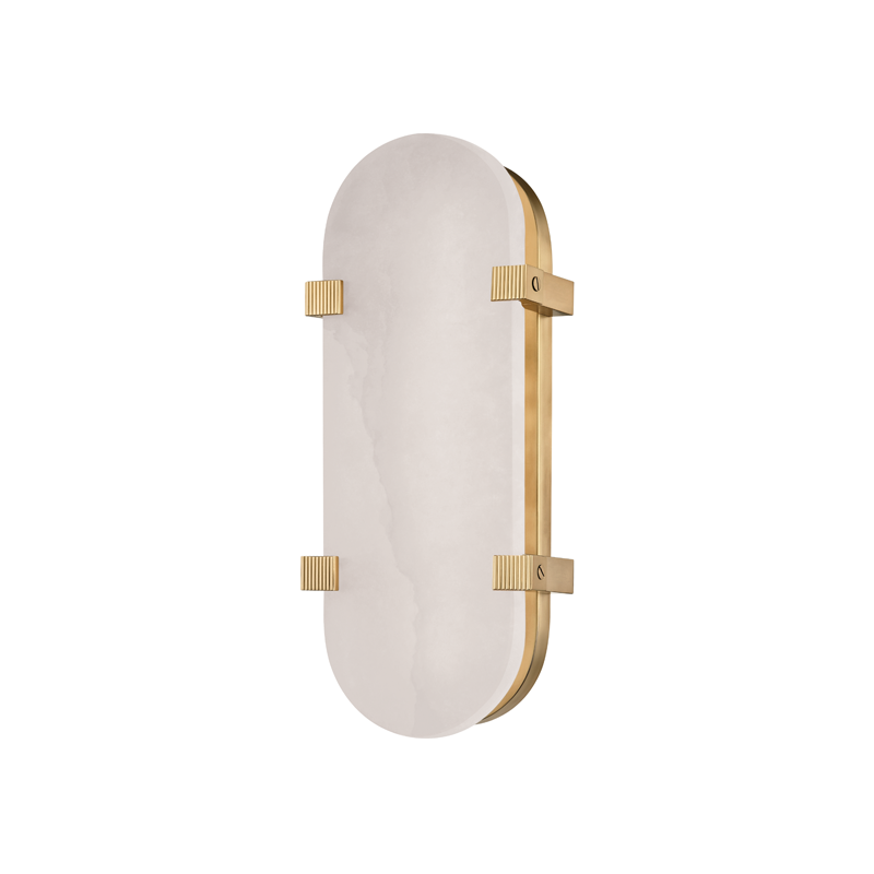 Hudson Valley Lighting Skylar Wall Sconce — Aged Brass