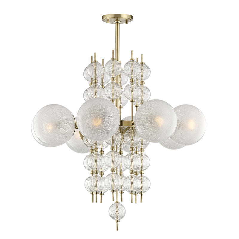 Hudson Valley Lighting Calypso Chandelier — Aged Brass