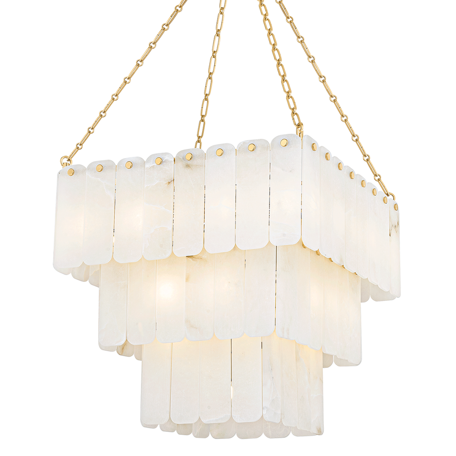 Hudson Valley Lighting MOISSANITE CHANDELIER — Aged Brass