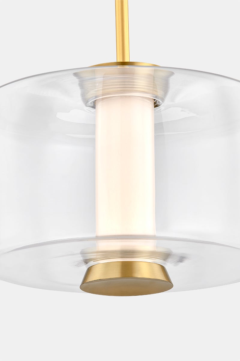 Hudson Valley Lighting BEAU Pendant — Aged Brass