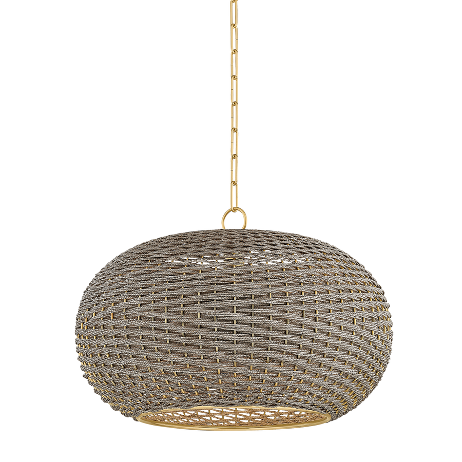 Hudson Valley Lighting PENARTH Pendant — Aged Brass