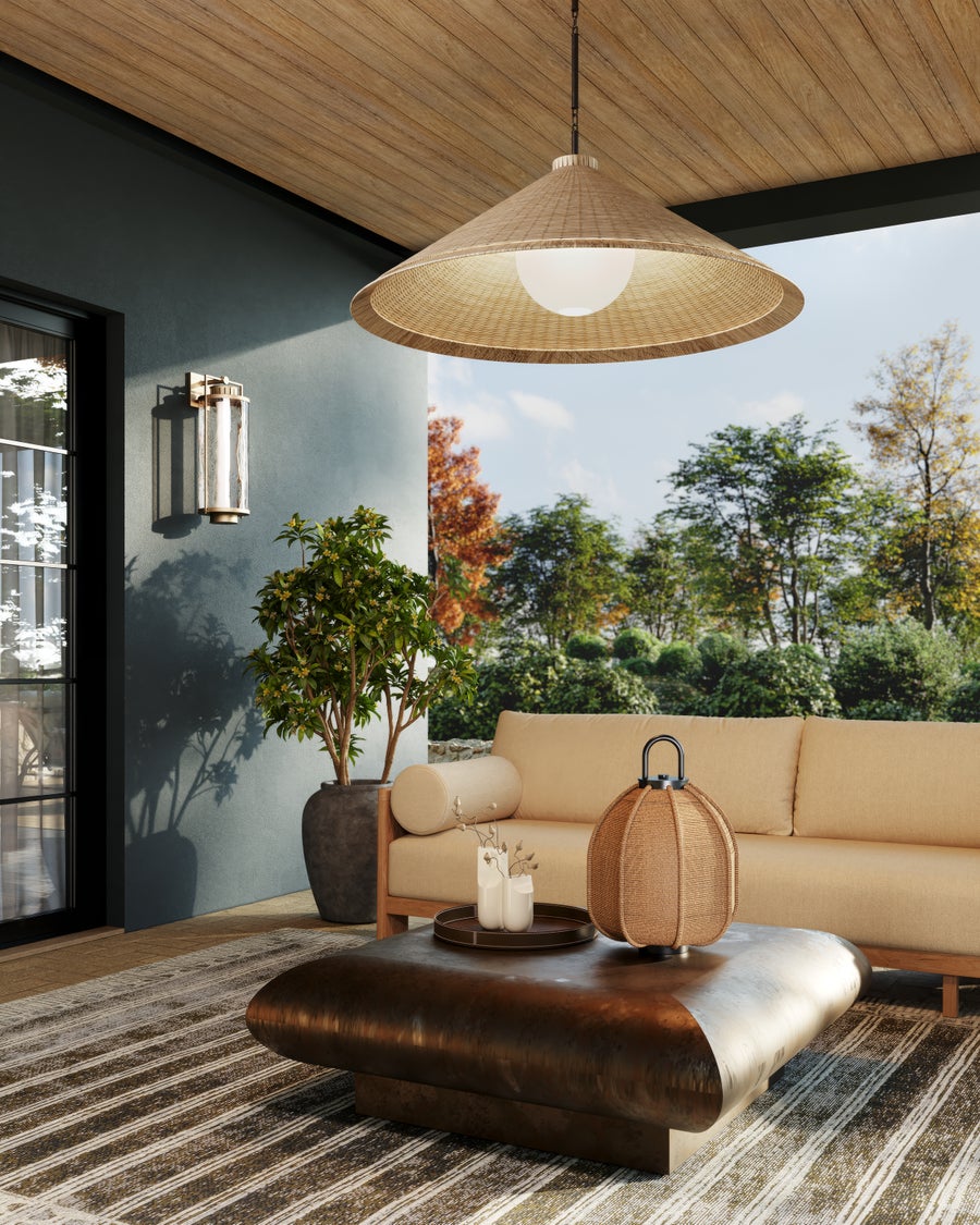 Troy Lighting Maltby Exterior Rechargeable Table Lamp — RTL8621-TBK