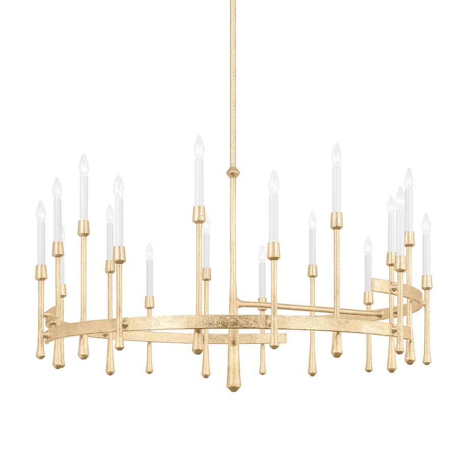 Hudson Valley Lighting Hathaway Chandelier — Vintage Gold Leaf