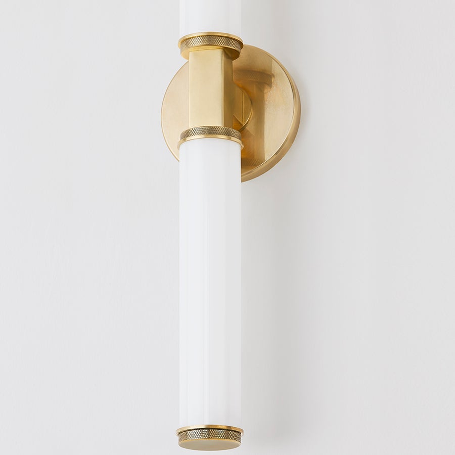 Hudson Valley Lighting CROMWELL Wall Sconce — Aged Brass