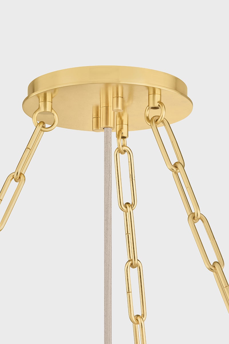 Hudson Valley Lighting Camby Chandelier — Aged Brass