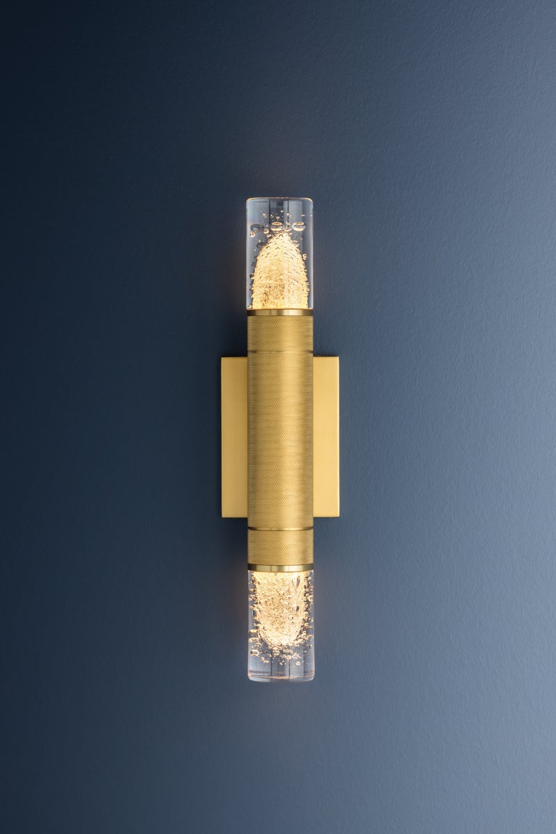 Hudson Valley Lighting GLEN COVE Wall Sconce — Aged Brass
