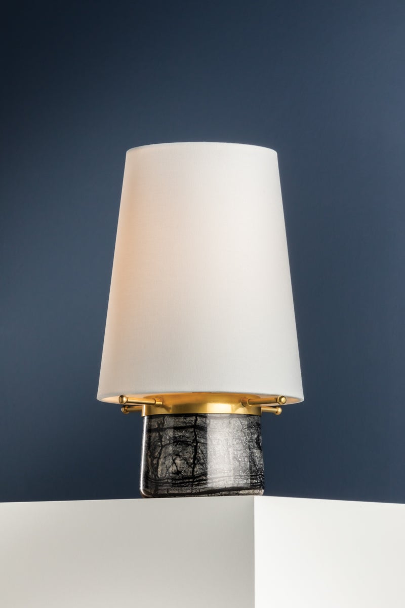 Hudson Valley Lighting CENTRAL VALLEY Rechargeable Table Lamp — Aged Brass