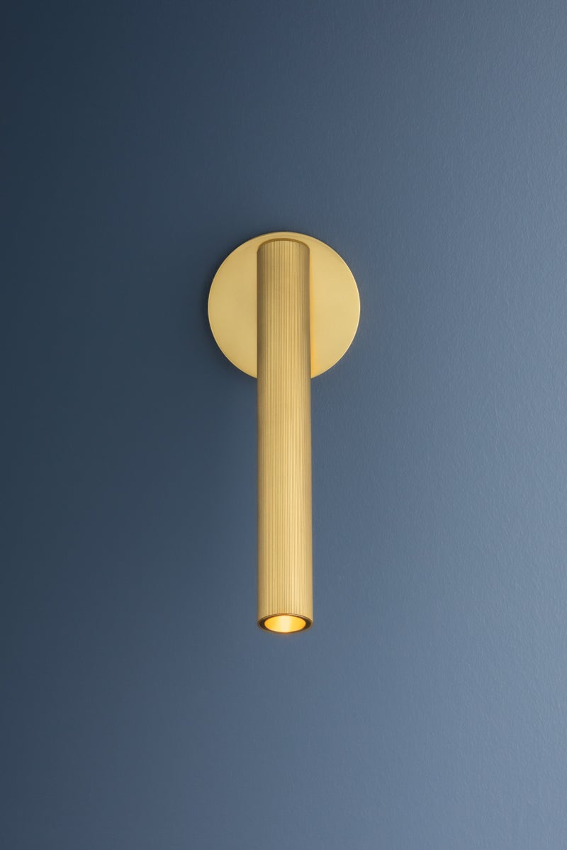 Hudson Valley Lighting SIMEON Wall Sconce — Aged Brass