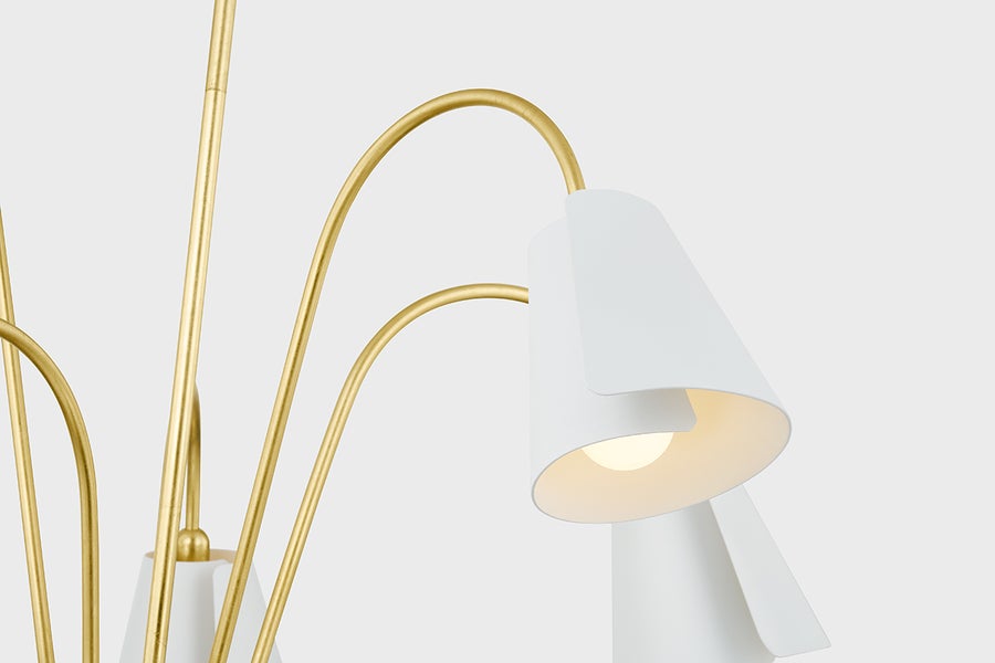 Mitzi Lila Chandelier — H852805-GL/TWH