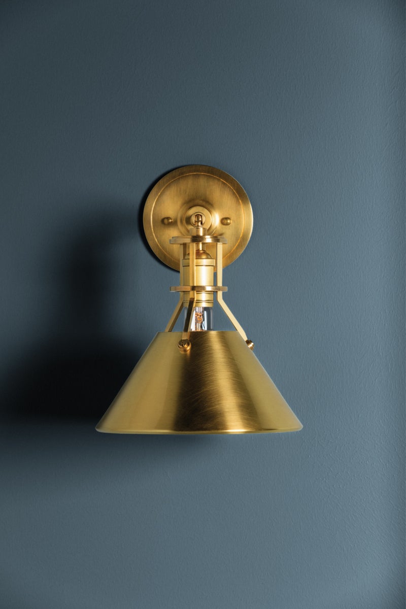 Hudson Valley Lighting METAL NO. 2 Wall Sconce — Aged Brass