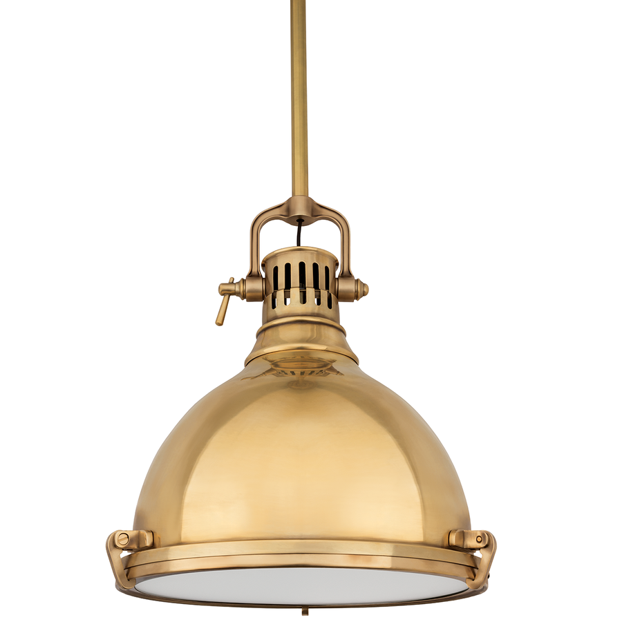 Hudson Valley Lighting Pelham Pendant — Aged Brass