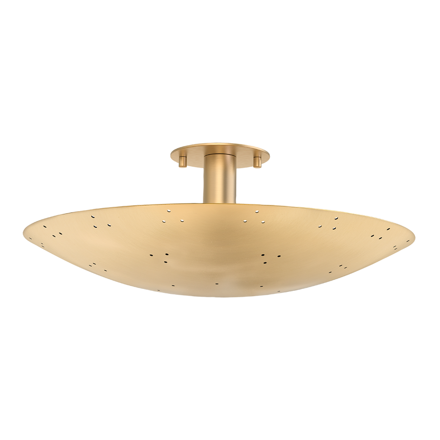 Hudson Valley Lighting BERN Flush Mount — Vintage Brass