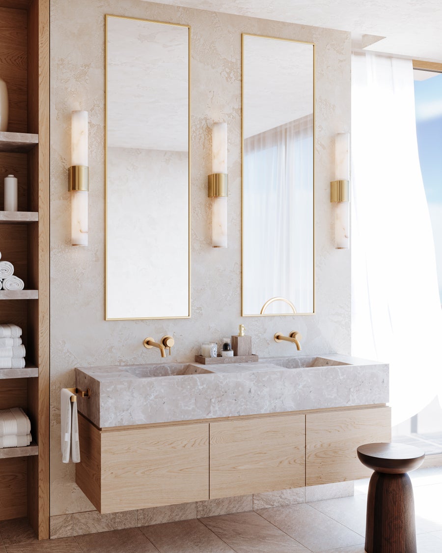Hudson Valley Lighting Ellington Bath and Vanity — Aged Brass