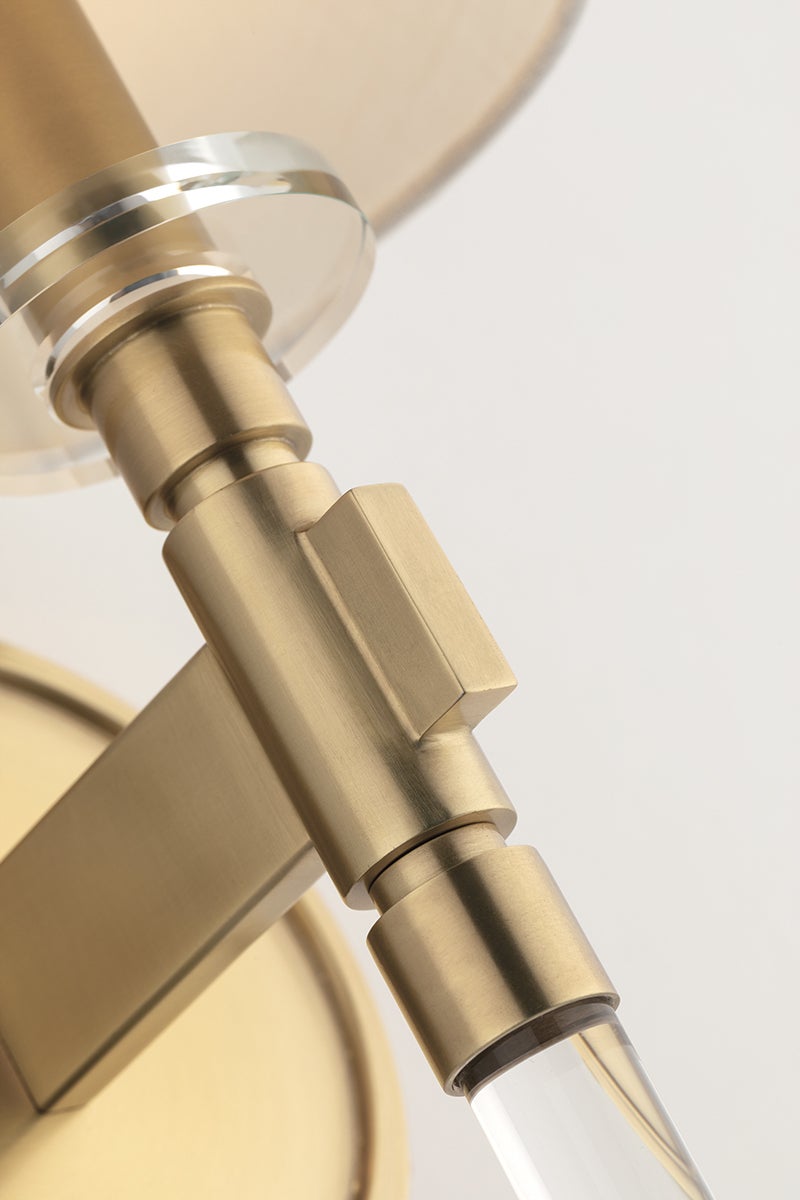Hudson Valley Lighting Blixen Wall Sconce — Aged Brass