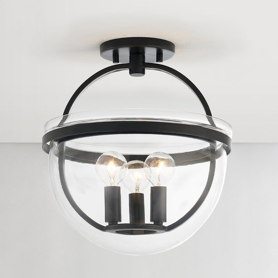 Hudson Valley Lighting Malloy Lantern — Aged Iron