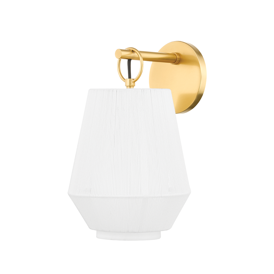 Hudson Valley Lighting Debi Wall Sconce — Aged Brass