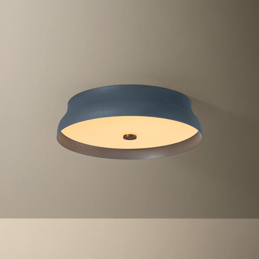 Troy Lighting Shore Flush Mount — C7216-PBR/GSL
