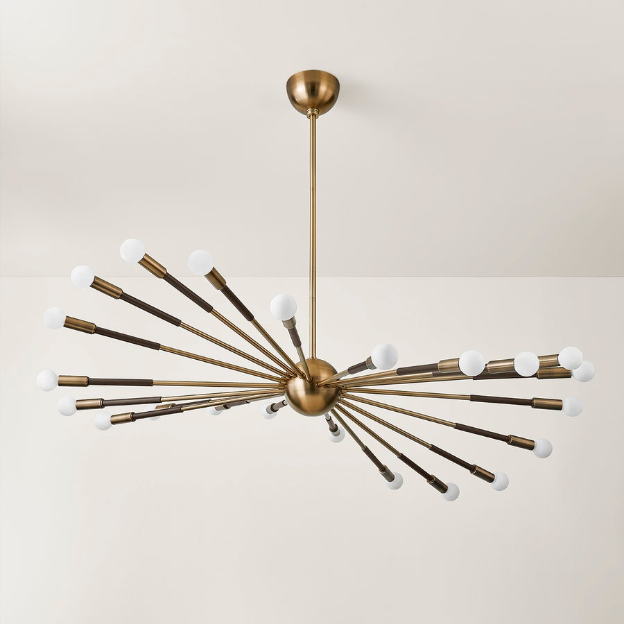Troy Lighting Obie Chandelier — F3051-PBR/BRZ