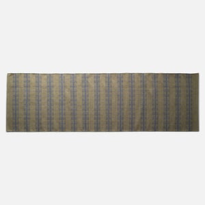 Ticking Stripe Rug in Alder Green w/ Blue thumbnail