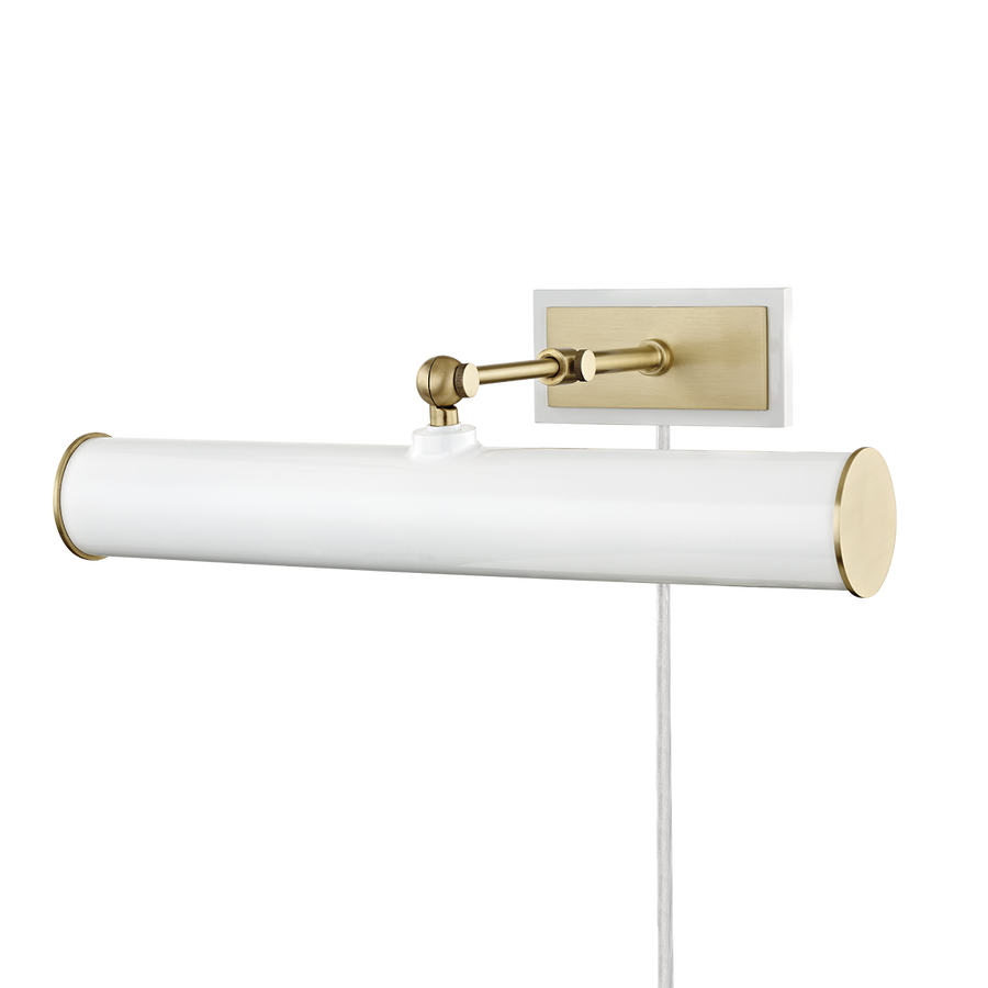 Mitzi Holly Plug-In Picture Light — HL263202-AGB/WH