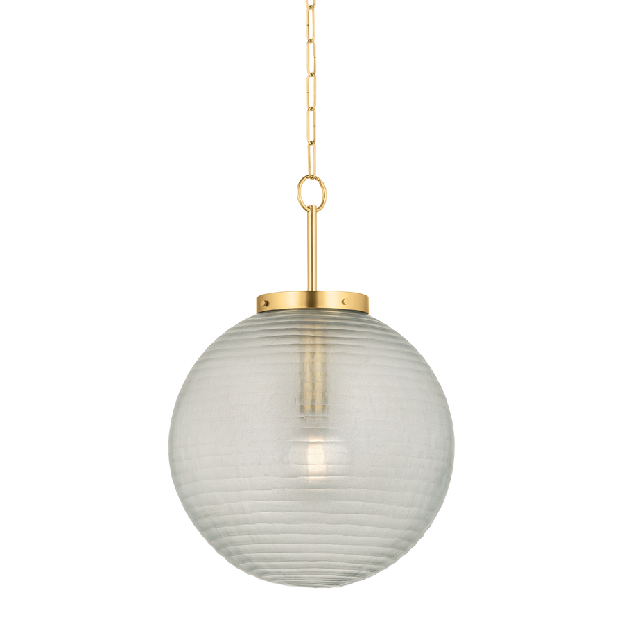 Hudson Valley Lighting FALLS MILLS Pendant — Aged Brass