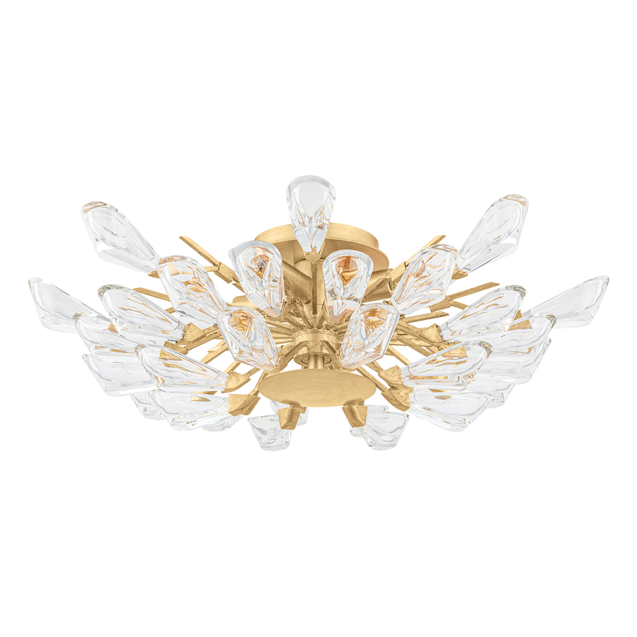 Hudson Valley Lighting Tulip Semi Flush — Gold Leaf