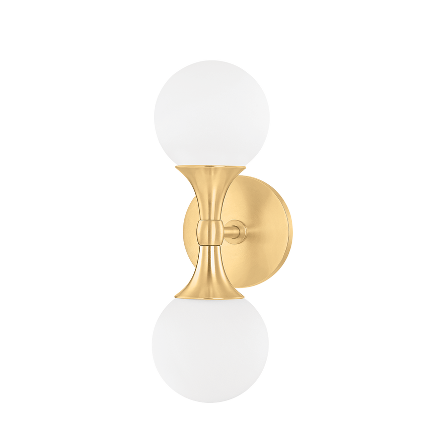 Hudson Valley Lighting Astoria Wall Sconce — Aged Brass