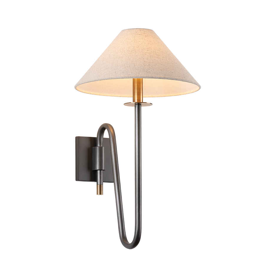 Troy Lighting MATEO Wall Sconce — B2121-PBR/GRA