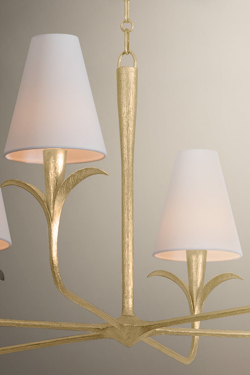 Troy Lighting Quill Chandelier — F4740-GLI