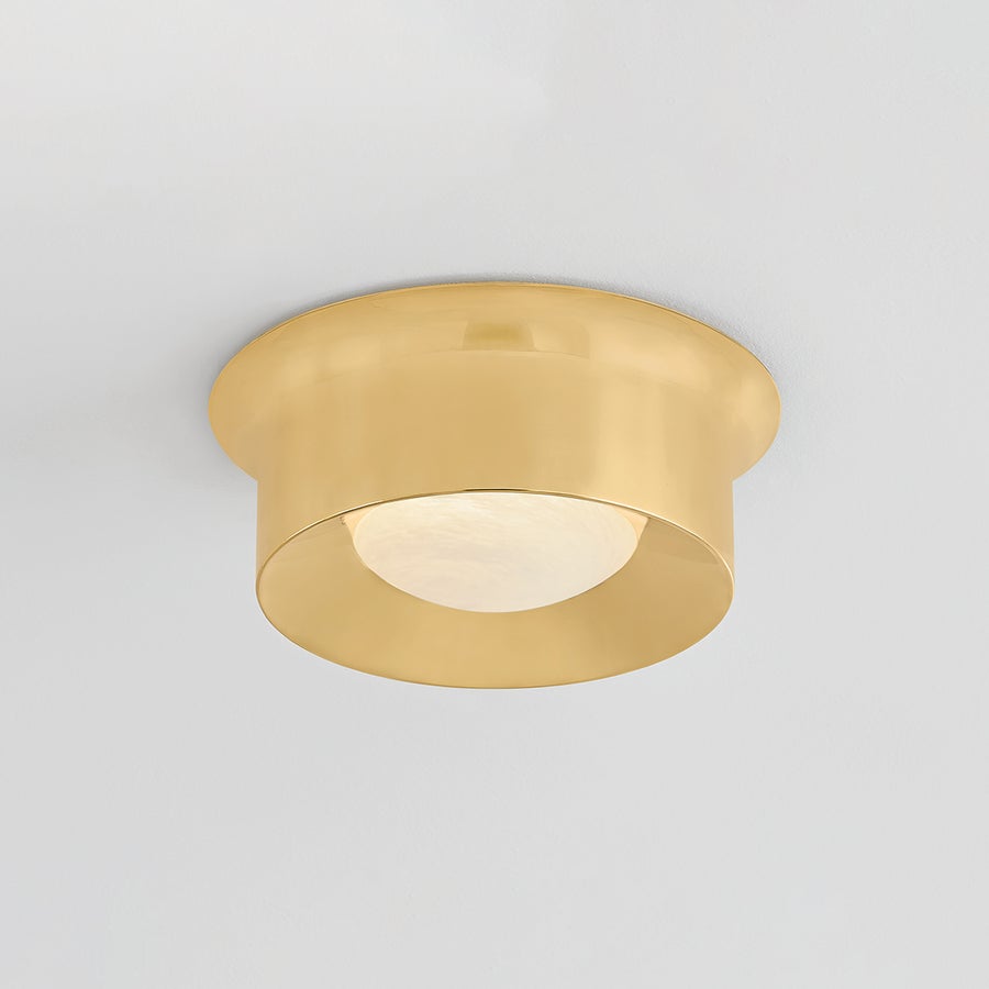 Hudson Valley Lighting NOXON Flush Mount — Aged Brass