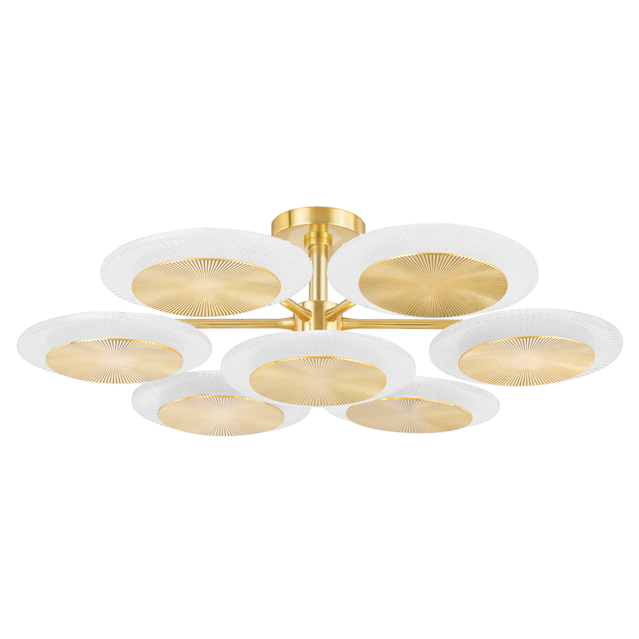 Corbett Lighting Topaz Semi Flush — 328-38-VPB