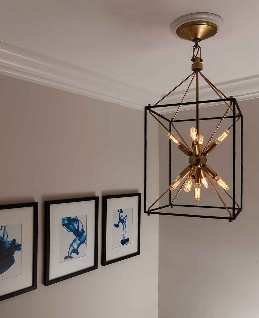 Hudson Valley Lighting Glendale Lantern — Aged Brass
