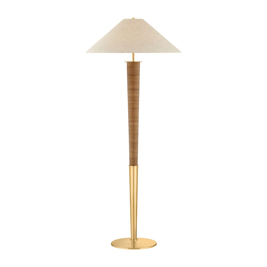 Hudson Valley Lighting BOHICKET Floor Lamp — Aged Brass