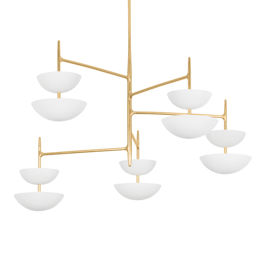 Corbett Lighting EVANDER Chandelier — 477-55-VGL/GSW