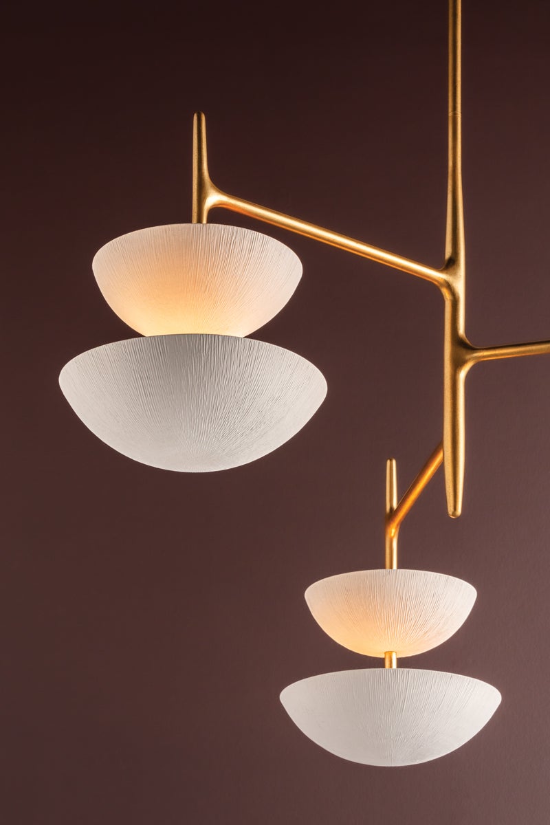 Corbett Lighting EVANDER Chandelier — 477-42-VGL/GSW