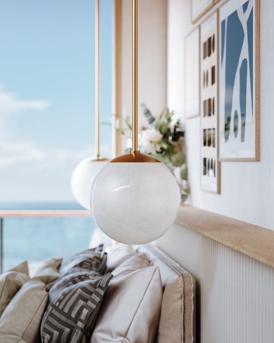 Hudson Valley Lighting Burlington Pendant — Aged Brass