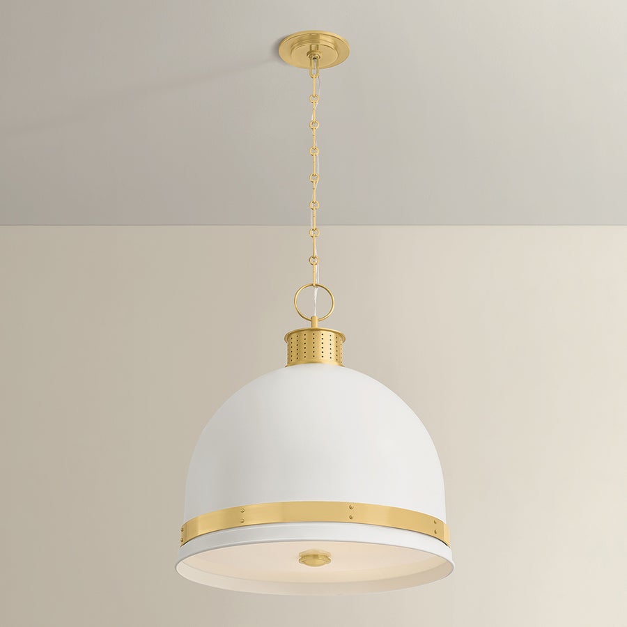 Hudson Valley Lighting Briscoe Pendant — 2133-AGB/SWH