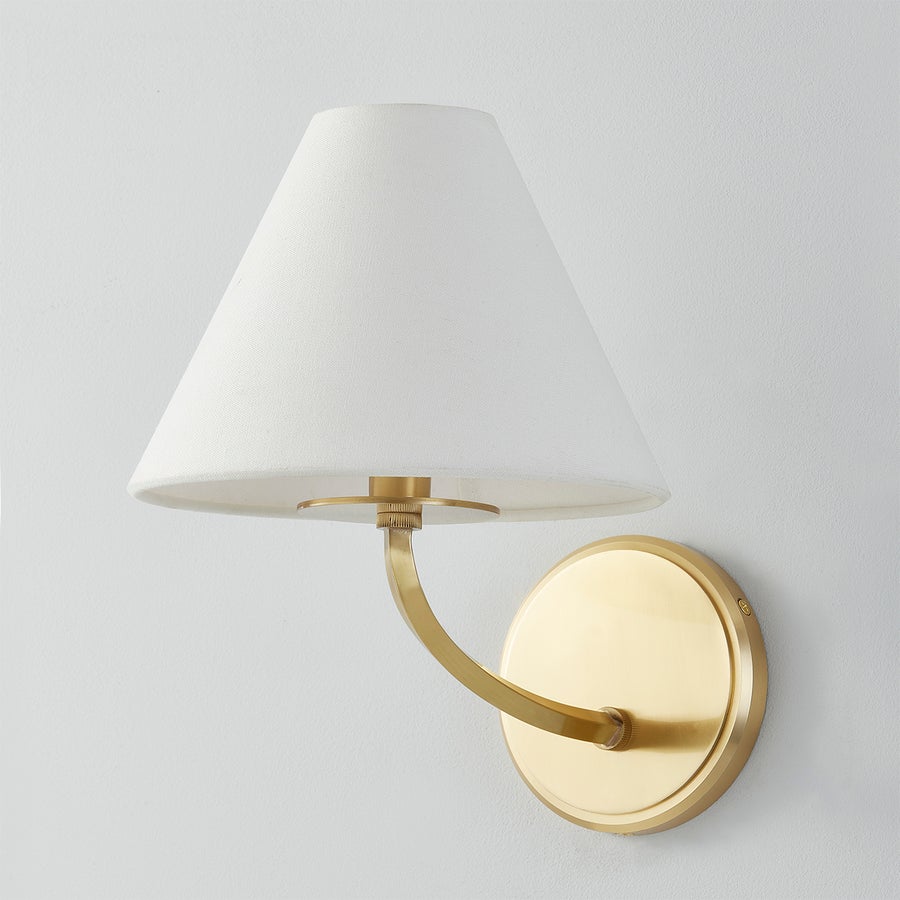 Hudson Valley Lighting Stacey Wall Sconce — Aged Brass