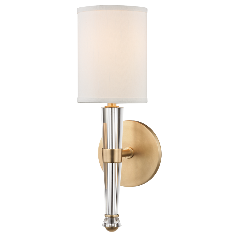 Hudson Valley Lighting Volta Wall Sconce — Aged Brass