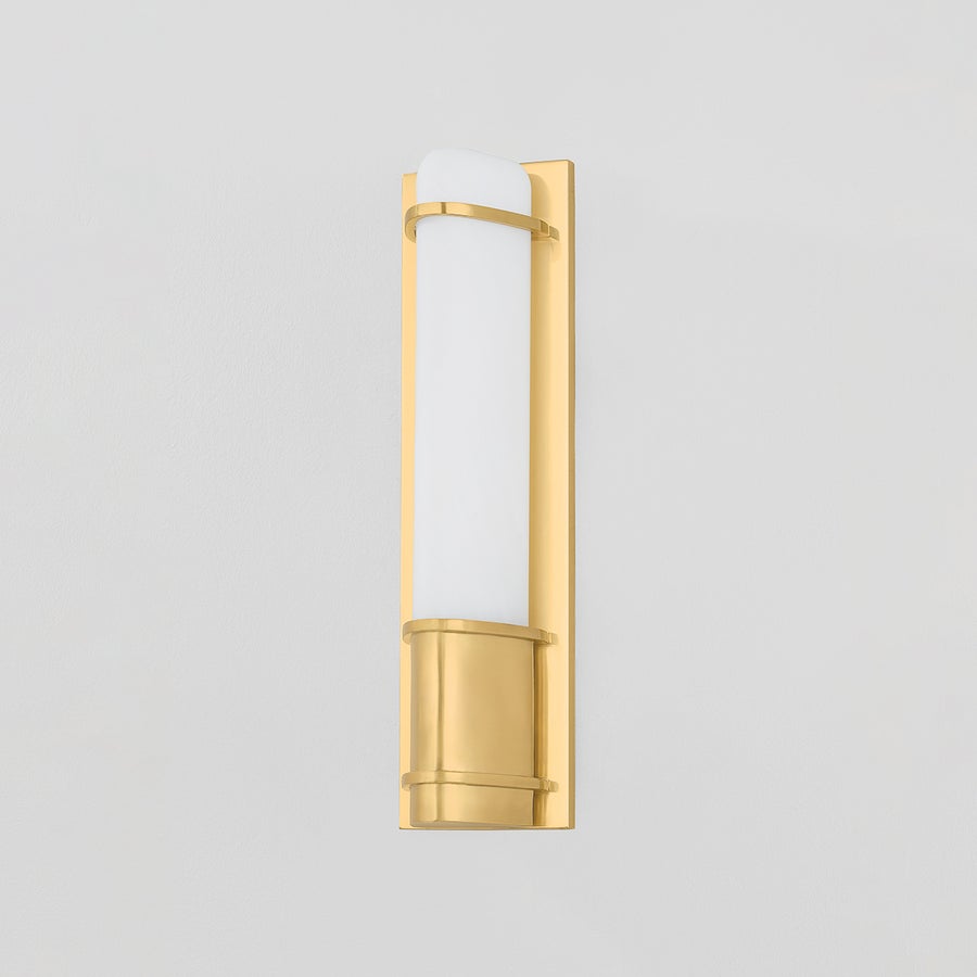 Hudson Valley Lighting TOTTENVILLE Wall Sconce — Aged Brass