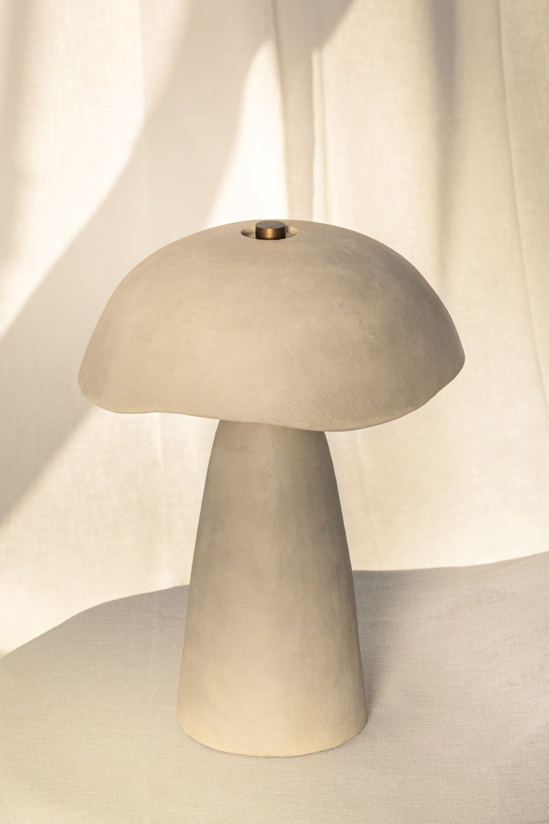 Troy Lighting Soloma Table Lamp — PTL1222-PBR/CAE