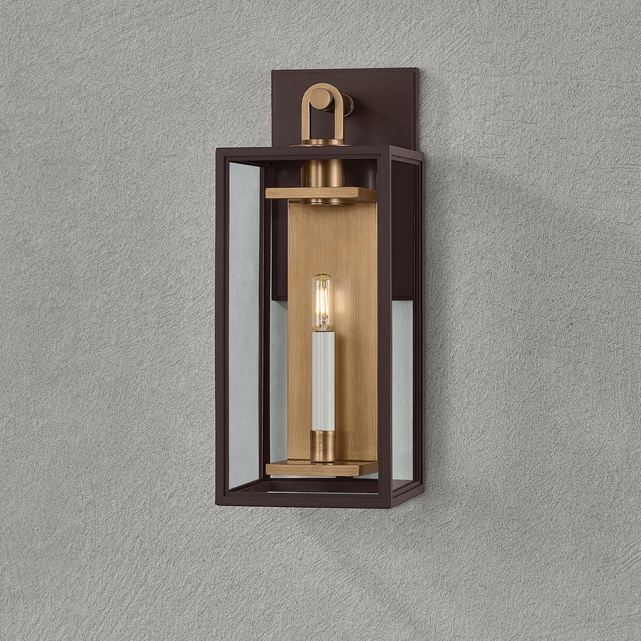 Troy Lighting Arnold Exterior Wall Sconce — B6520-PBR/TBZ
