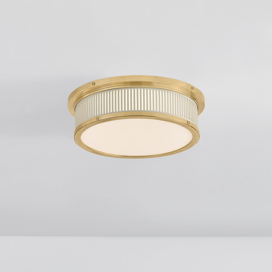 Hudson Valley Lighting Ashdown Flush Mount — MDS1901-AGB/OW