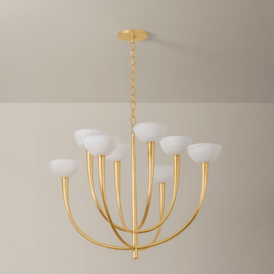 Hudson Valley Lighting Maywood Chandelier — Vintage Gold Leaf