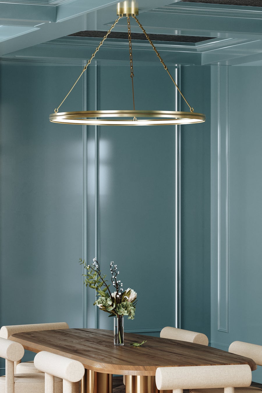 Hudson Valley Lighting Rosendale Chandelier — Aged Brass