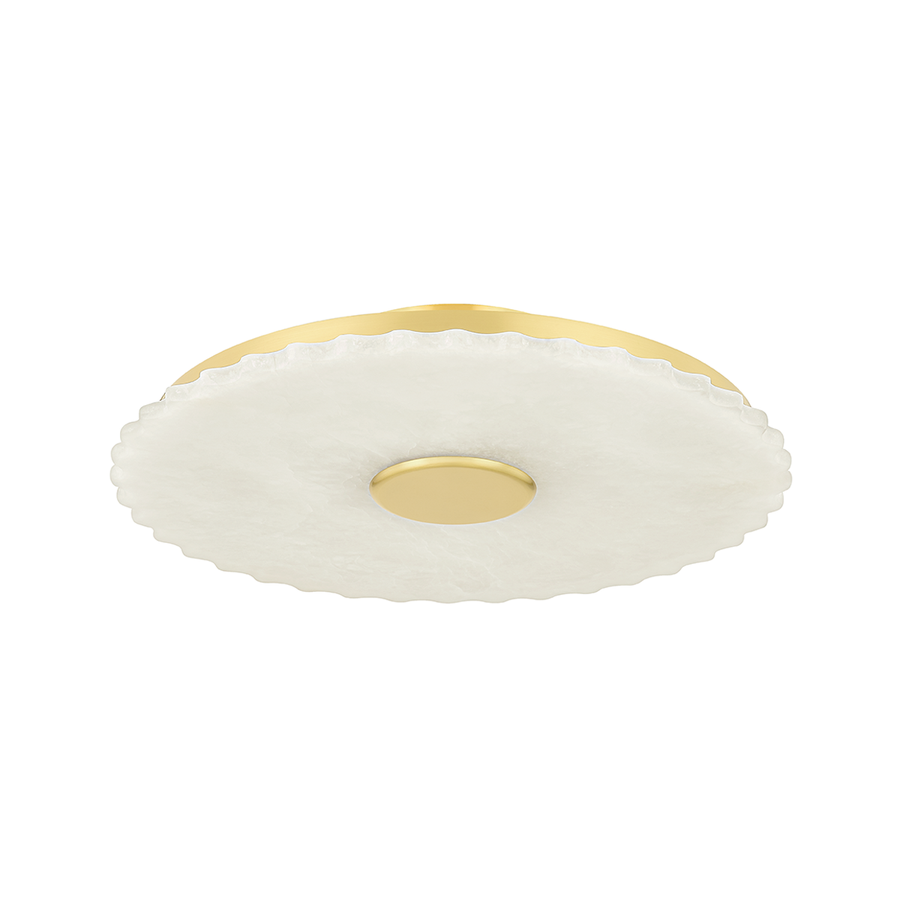 Hudson Valley Lighting Highland Falls Flush Mount — Aged Brass