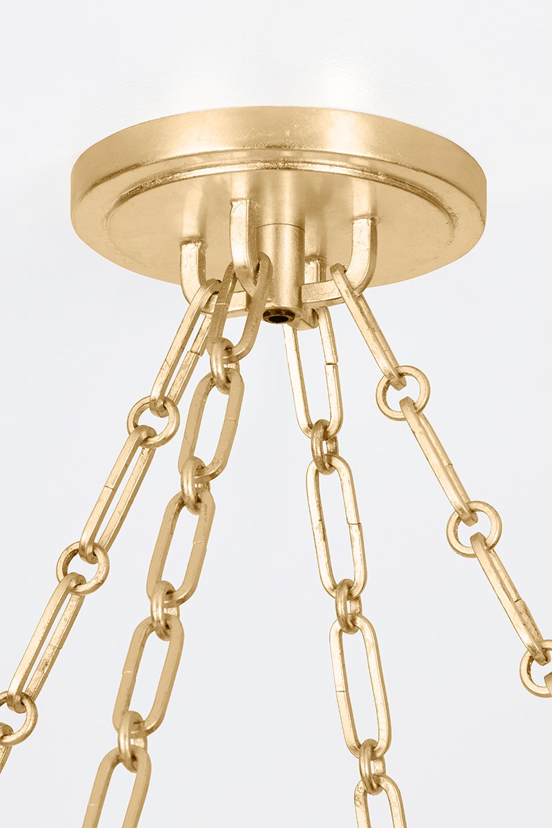 Hudson Valley Lighting QUEBEC Chandelier — Gold Leaf